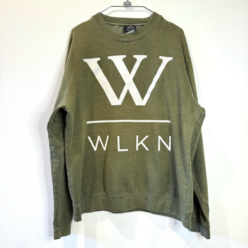 🛍️4 for 20$ / WLKN Crewneck Long Sleeve / Olive Green / L
